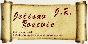 Jelisav Rošević vizit kartica